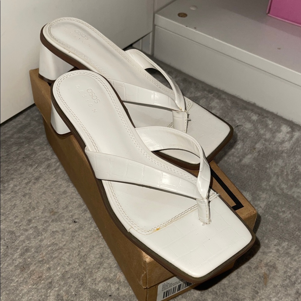 ASOS White Platform Sandals